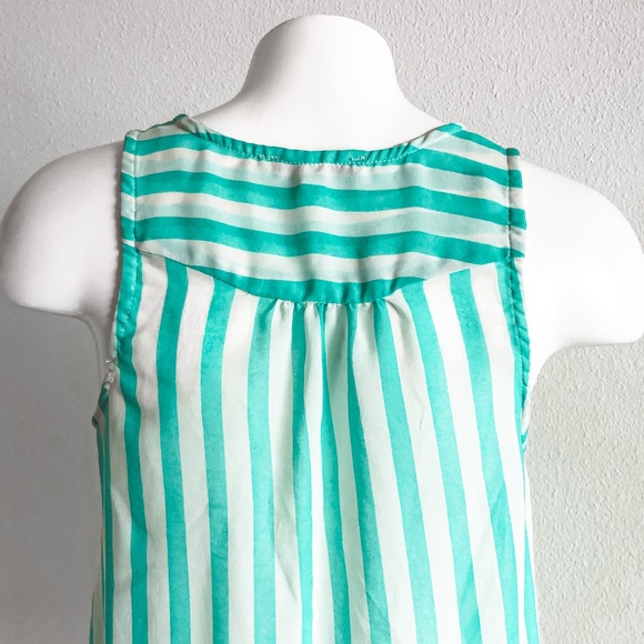 Papaya Striped Sheer Tank Top - Picture 4 of 7